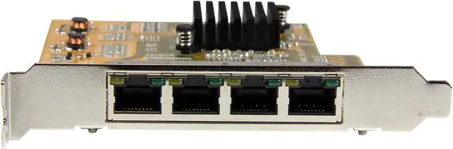 Alt view image 3 of 5 - StarTech.com 4-Port PCI Express Gigabit Network Adapter Card, Quad-Port PCIe Gigabit NIC