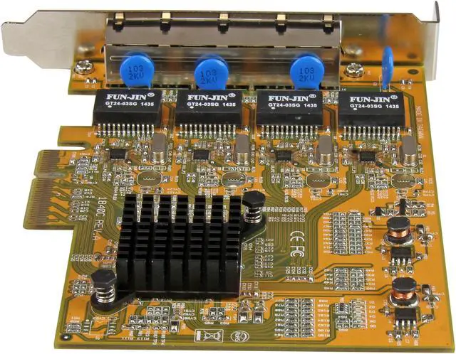 Alt view image 4 of 5 - StarTech.com 4-Port PCI Express Gigabit Network Adapter Card, Quad-Port PCIe Gigabit NIC