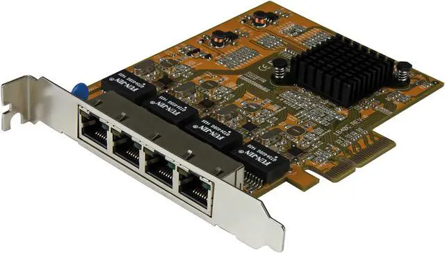 Main image of StarTech.com 4-Port PCI Express Gigabit Network Adapter Card, Quad-Port PCIe Gigabit NIC