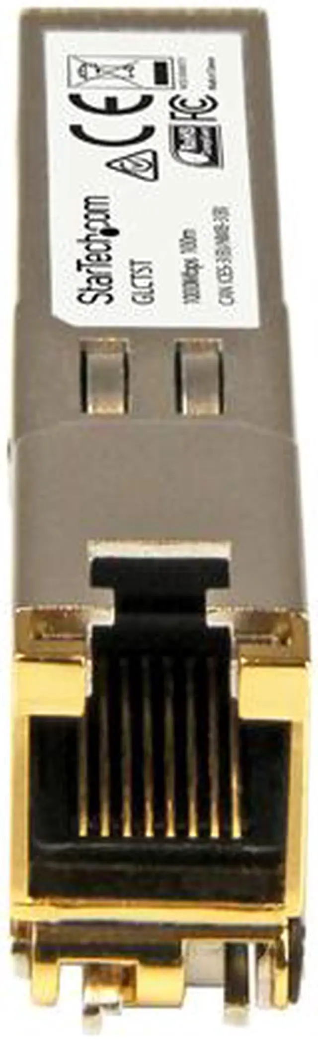 Alt view image 3 of 4 - StarTech.com Cisco GLC-T Compatible SFP Module - 1000BASE-T - 1GE Gigabit Ethernet SFP SFP to RJ45 Cat6/Cat5e Transceiver - 100m