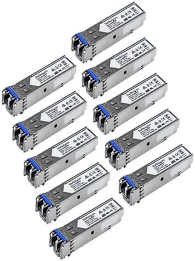 Main image of StarTech.com Cisco GLC-LH-SMD Compatible SFP Module 10 Pack - 1000BASE-LX/LH 1GbE Gigabit Ethernet Single Mode Fiber SMF Optic Transceiver