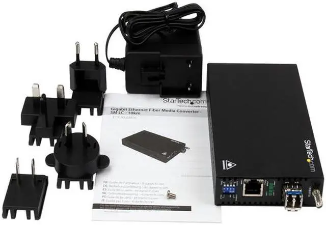 Alt view image 4 of 5 - StarTech.com Gigabit Ethernet Copper-to-Fiber Media Converter - SM LC - 10 km - Ethernet Media Converter - GbE Converter
