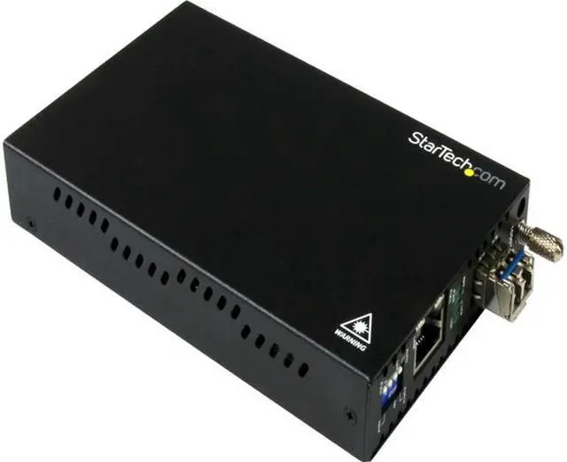 Main image of StarTech.com Gigabit Ethernet Copper-to-Fiber Media Converter - SM LC - 10 km - Ethernet Media Converter - GbE Converter