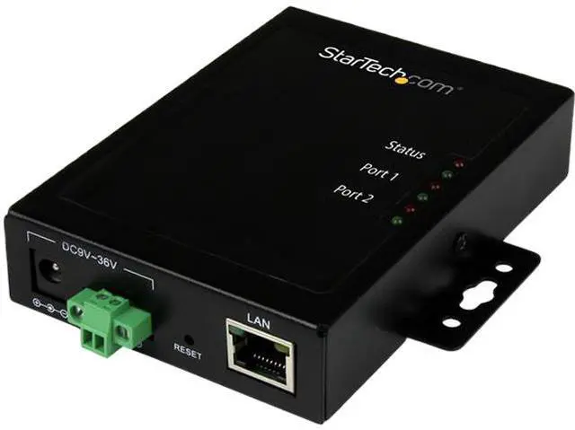 Main image of StarTech.com 2 Port Serial-to-IP Ethernet Device Server, RS232