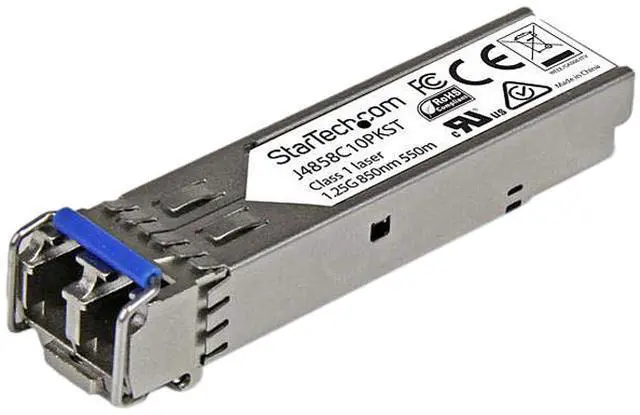 Main image of StarTech.com 10 Pack HPE J4859C Compatible SFP Module 1000BASE-LX - 1GbE Gigabit Ethernet Single Mode/Multi Mode Fiber Transceiver - 10km