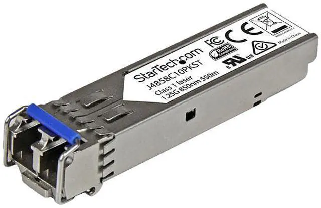 Alt view image 2 of 4 - StarTech.com J4858C10PKST HP J4858C Compatible SFP Module - 1000BASE-SX Fiber Optical Transceiver - J4858C10PKST - 10 Pack