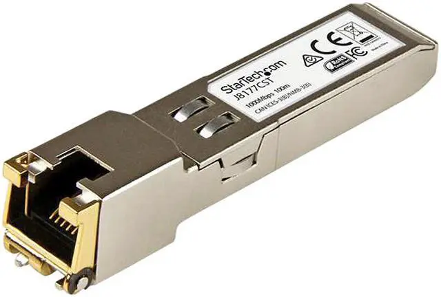 Main image of StarTech.com J8177CST HP J8177C Compatible SFP Module - 1000BASE-T RJ45 Copper Transceiver - J8177CST