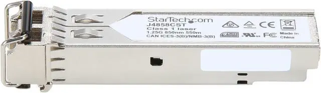 Alt view image 3 of 7 - StarTech.com HPE J4858C Compatible SFP Module - 1000BASE-SX - 1GE Gigabit Ethernet SFP 1GbE Multi Mode (MMF) Fiber Optic Transceiver 550m