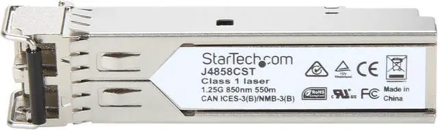 Alt view image 4 of 7 - StarTech.com HPE J4858C Compatible SFP Module - 1000BASE-SX - 1GE Gigabit Ethernet SFP 1GbE Multi Mode (MMF) Fiber Optic Transceiver 550m