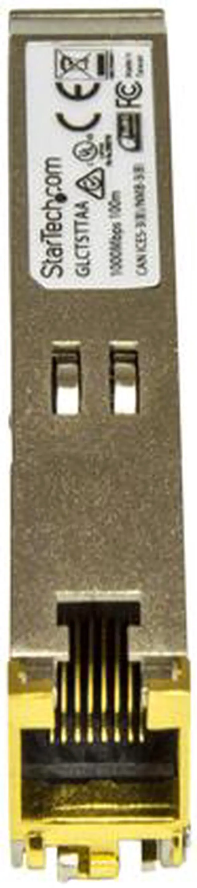 Alt view image 2 of 3 - StarTech.com Cisco GLC-T Compatible SFP Module, 1000BASE-T - 1GE Gigabit Ethernet SFP SFP to RJ45 Cat6/Cat5e Transceiver, 100m