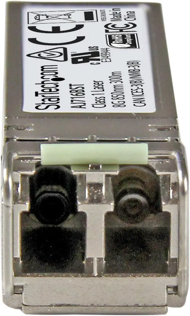 Alt view image 2 of 3 - StarTech.com AJ716BST HP AJ716B Compatible SFP+ Module - 8GFC Fiber Optical Transceiver - AJ716BST