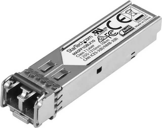 Main image of StarTech.com Cisco Meraki MA-SFP-1GB-LX10 Comp. SFP Module - 1000BASE-LX - 1GbE Gigabit Ethernet SFP Single Mode Fiber SMF Optic Transceiver