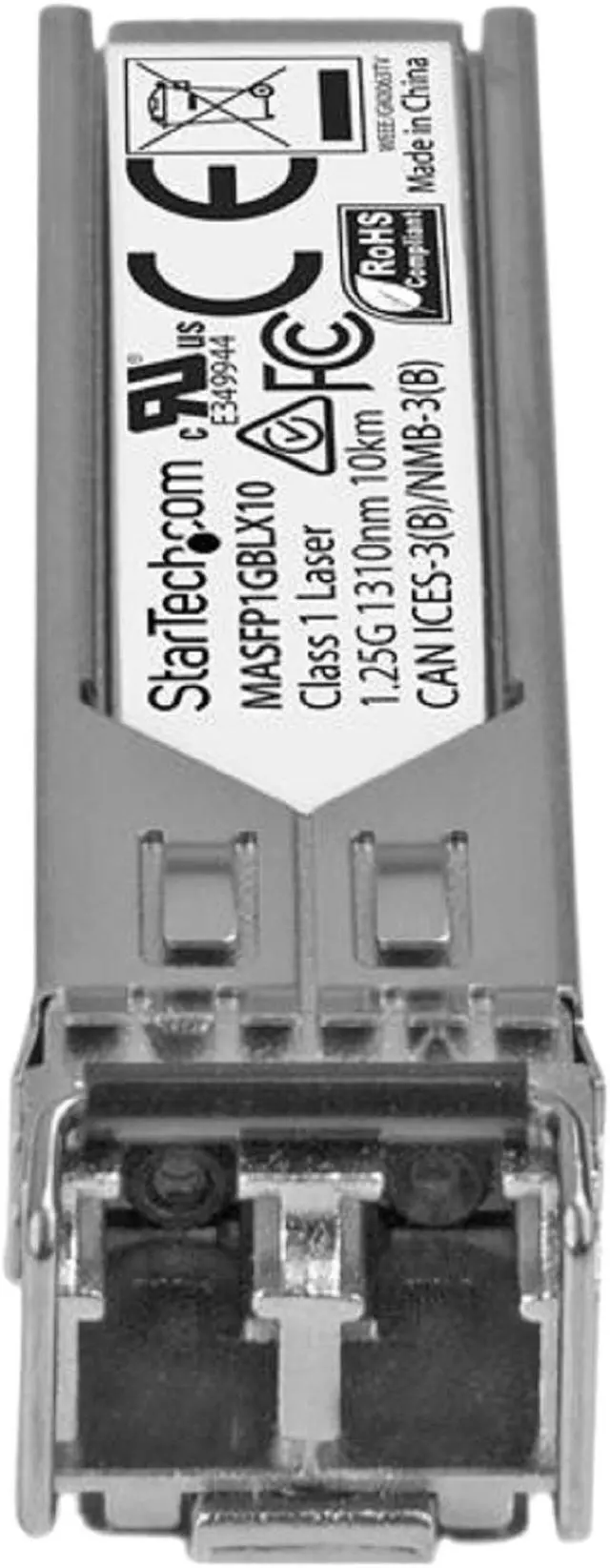 Alt view image 2 of 3 - StarTech.com Cisco Meraki MA-SFP-1GB-LX10 Comp. SFP Module - 1000BASE-LX - 1GbE Gigabit Ethernet SFP Single Mode Fiber SMF Optic Transceiver