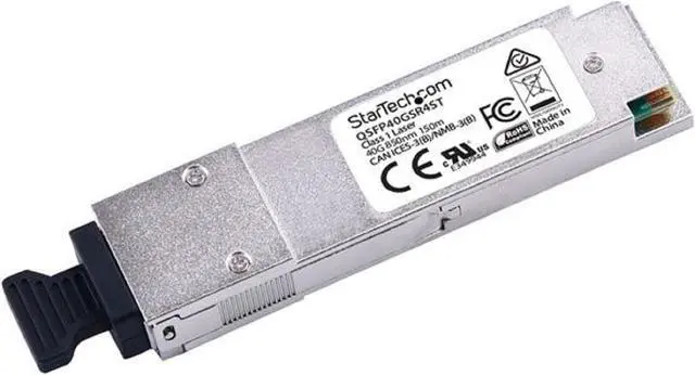Main image of StarTech.com QSFP40GSR4ST Cisco QSFP-40G-SR4 Compatible QSFP+ Module - 40GBASE-SR4 Fiber Optical Transceiver - QSFP40GSR4ST