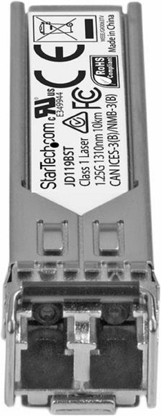 Alt view image 2 of 3 - StarTech.com JD119BST HP JD119B Compatible SFP Module - 1000BASE-LX Fiber Optical Transceiver - JD119BST