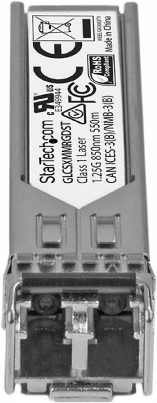 Alt view image 2 of 3 - StarTech.com Cisco GLC-SX-MM-RGD Compatible SFP Module - 1000BASE-SX - 1GE Gigabit Ethernet SFP 1GbE Multimode Fiber MMF Optic Transceiver