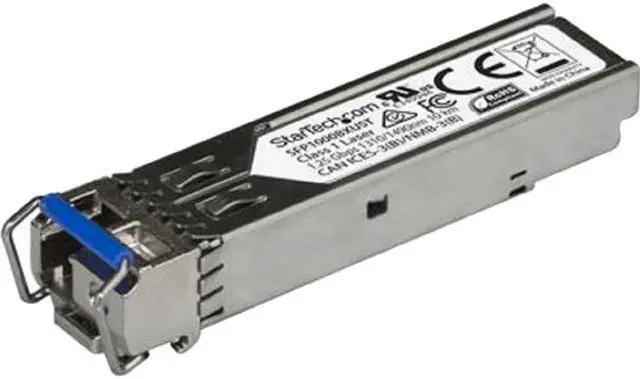 Main image of StarTech.com SFP1000BXUST 1000BASE-BX Upstream SFP Transceiver Module - 1 Gbps - 10 km - MSA Compliant Fiber SFP