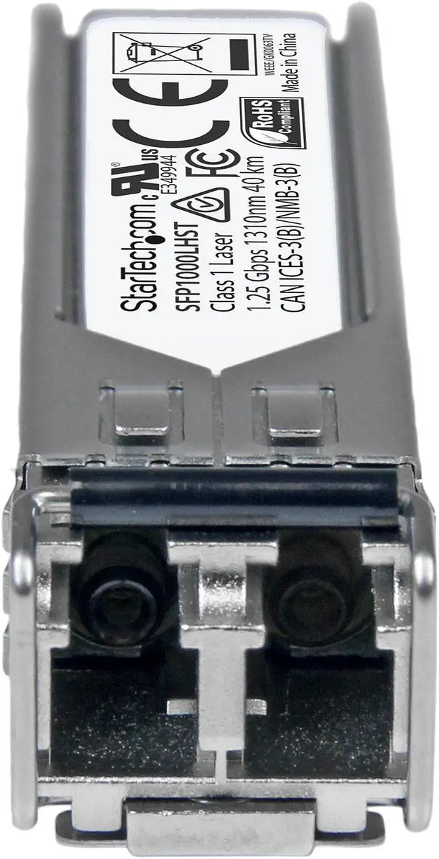 Alt view image 2 of 3 - StarTech.com SFP1000LHST 1000BASE-LH SFP Transceiver Module - 1 Gbps - 40 km - MSA Compliant Fiber SFP