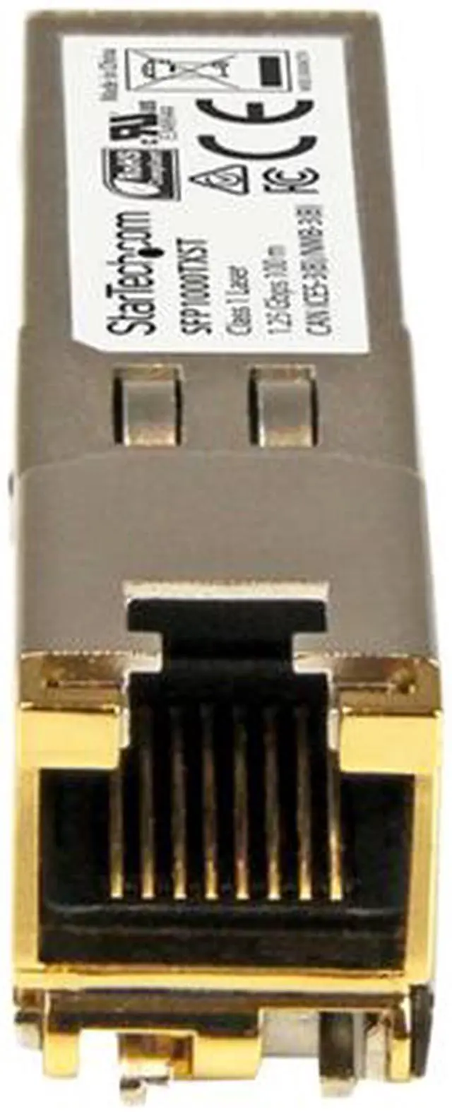 Alt view image 3 of 4 - StarTech.com MSA Uncoded SFP Module, 1000BASE-TX, 1GE Gigabit Ethernet SFP SFP to RJ45 Cat6/Cat5e, 100m