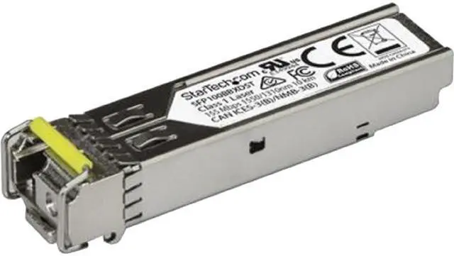 Main image of StarTech.com SFP100BBXDST 100BASE-BX Downstream SFP Transceiver Module - 100 Mbps - 10 km - MSA Compliant Fiber SFP