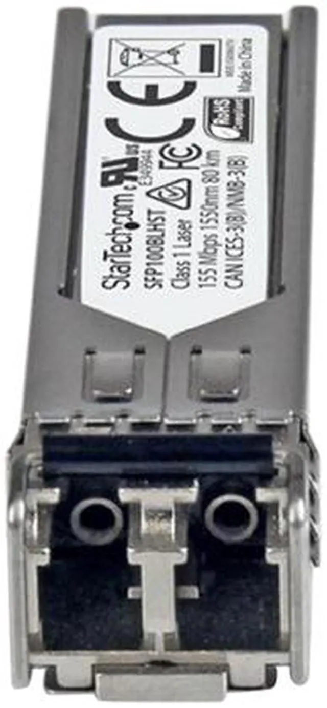 Alt view image 3 of 4 - StarTech.com SFP100BLHST 100BASE-LH SFP Transceiver Module - 100 Mbps - 80 km - MSA Compliant Fiber SFP