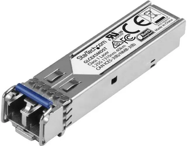Main image of StarTech.com SFP1000EXST 1000BASE-EX SFP Transceiver Module - 1 Gbps - 40 km - MSA Compliant Fiber SFP