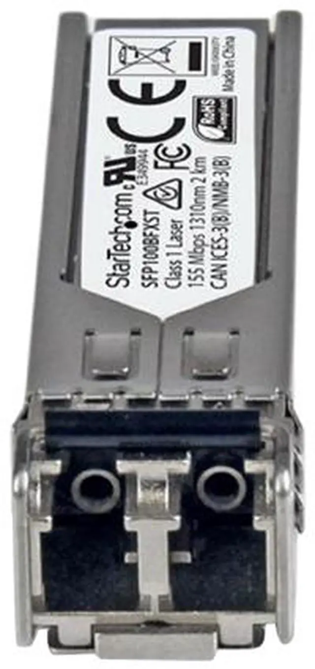 Alt view image 2 of 4 - StarTech.com MSA Uncoded SFP Module - 100BASE-FX - 100Mb Ethernet SFP 100MbE Multi Mode Fiber (MMF) Optic Transceiver Module - 2km DDM