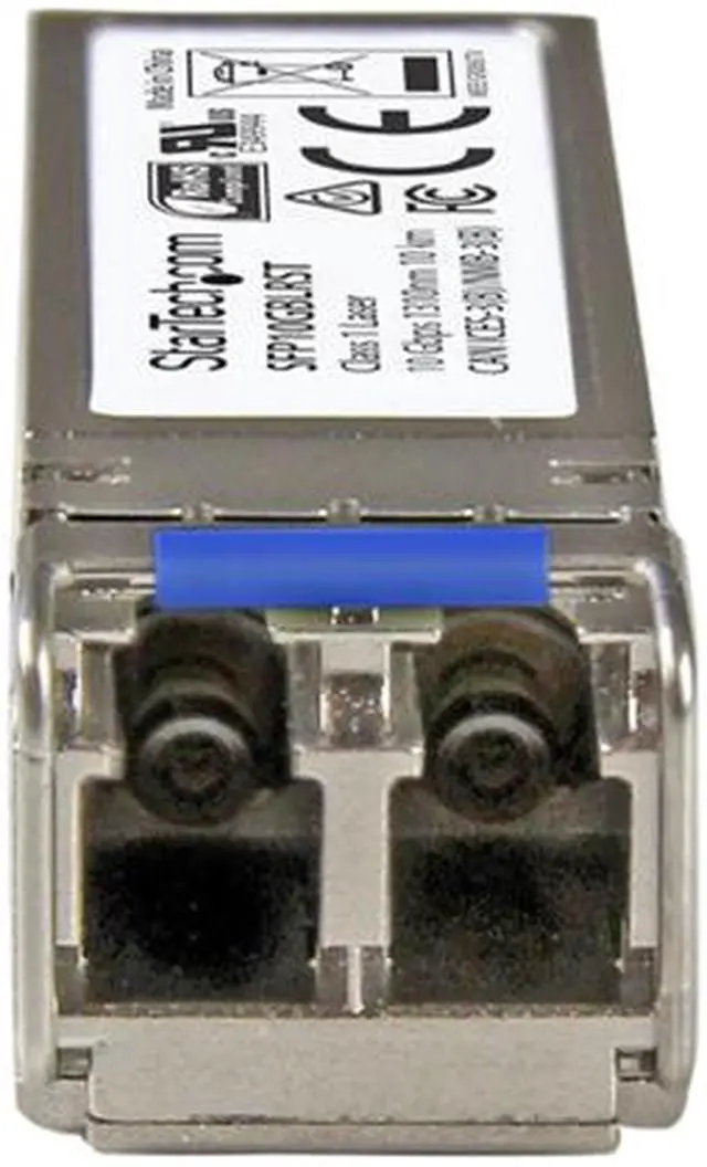 Alt view image 3 of 4 - StarTech.com SFP10GBLRST 10GBASE-LR SFP+ Transceiver Module - 10 Gbps - 10 km - MSA Compliant Fiber SFP