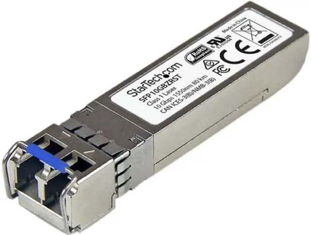 Main image of StarTech.com SFP10GBZRST 10GBASE-ZR SFP+ Transceiver Module - 10 Gbps - 80 km - MSA Compliant Fiber SFP