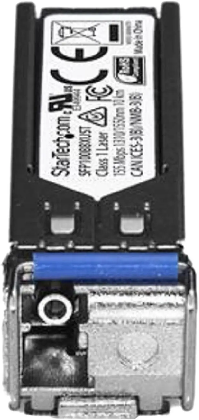 Alt view image 3 of 3 - StarTech.com SFP100BBXUST 100BASE-BX Upstream SFP Transceiver Module - 100 Mbps - 10 km - MSA Compliant Fiber SFP