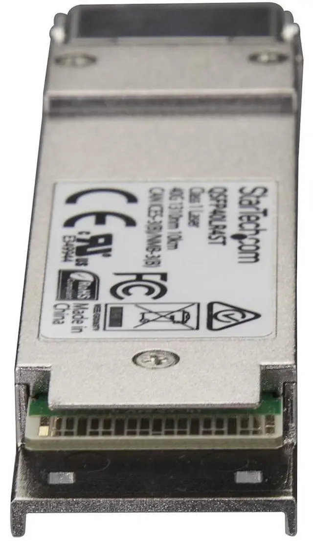 Alt view image 2 of 4 - StarTech.com MSA Uncoded QSFP+ Module - 40GBASE-LR4 - 40GbE Single Mode Fiber (SMF) Optic Transceiver | QSFP40LR4ST
