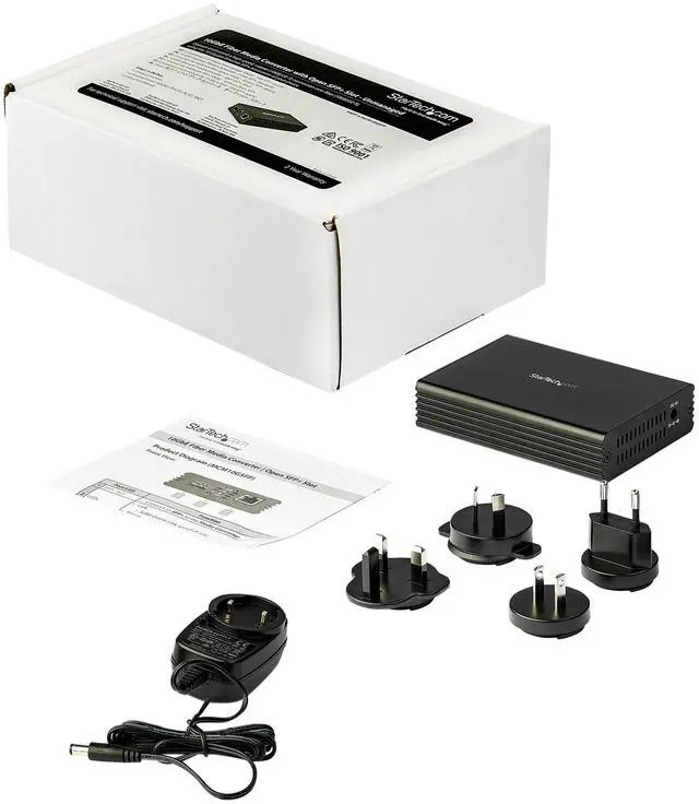 Alt view image 5 of 5 - StarTech.com 10GbE Fiber Ethernet Media Converter 10GBASE-T- SFP to RJ45 Single Mode/Multimode Fiber to Copper Bridge 10Gbps Network