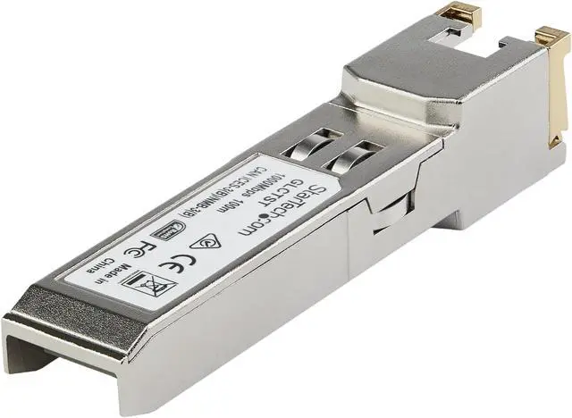 Alt view image 4 of 4 - StarTech.com Dell EMC SFP-1G-T Compatible SFP Module, 1000BASE-T, 1GE Gigabit Ethernet SFP to RJ45 Cat6/Cat5e Transceiver, 100m