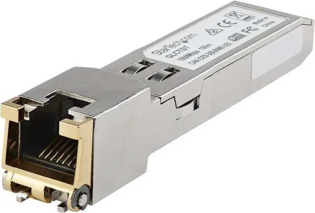 Main image of StarTech.com Dell EMC SFP-1G-T Compatible SFP Module, 1000BASE-T, 1GE Gigabit Ethernet SFP to RJ45 Cat6/Cat5e Transceiver, 100m