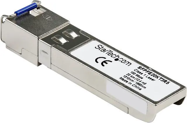 Main image of StarTech.com SFPFE20KT3R5 Juniper SFP-FE20KT13R15 Compatible SFP Module - 100Base-BX10-U Fiber Optical Transceiver 100 Mbps LC