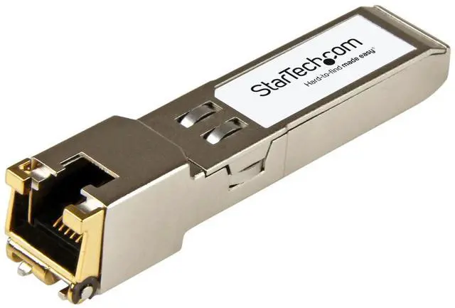 Main image of StarTech.com Arista Networks SFP-1G-T Compatible SFP Module, 1000BASE-T 1GE Gigabit Ethernet SFP to RJ45 Cat6/Cat5e Transceiver, 100m