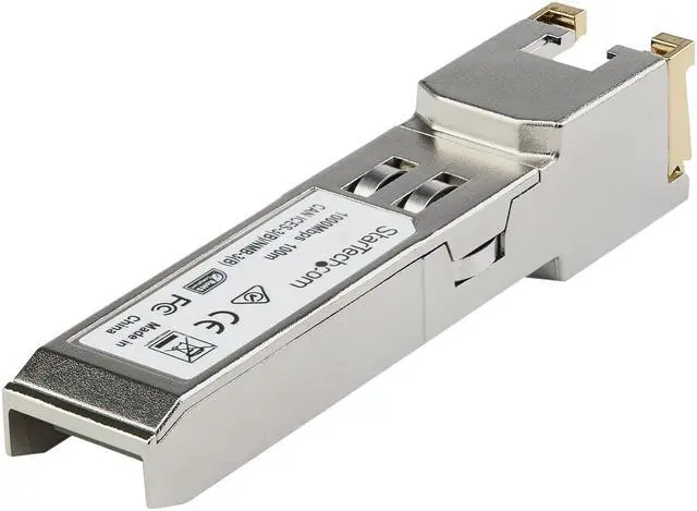 Alt view image 4 of 4 - StarTech.com Cisco GLC-TE Compatible Module - SFP to RJ45 - 1000BASE-T 1G Copper Cat6/Cat5e Industrial Transceiver - Extended Temp 100m