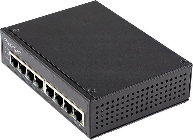 Main image of StarTech.com Industrial 8 Port Gigabit PoE Switch 30W - Power Over Ethernet Switch - GbE POE+ Network Switch - Unmanaged