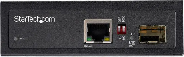 Alt view image 4 of 5 - StarTech.com PoE+ Industrial Fiber to Ethernet Media Converter 60W - SFP to RJ45 - SM/MM Fiber to Gigabit Copper IP-30