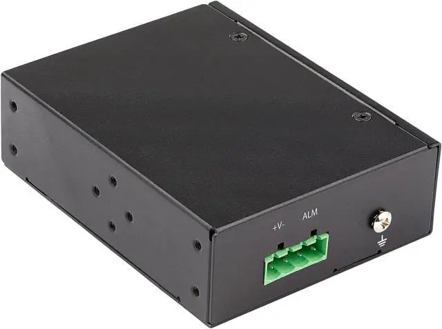 Alt view image 3 of 5 - StarTech.com PoE+ Industrial Fiber to Ethernet Media Converter 60W - SFP to RJ45 - SM/MM Fiber to Gigabit Copper IP-30