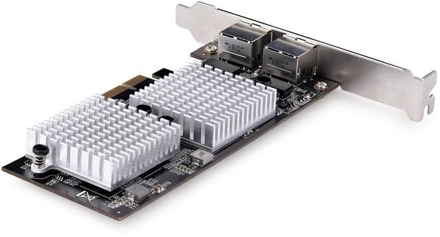 Alt view image 2 of 7 - StarTech.com 2-Port 10Gbps PCIe Network Adapter Card, Network Card for PC/Server, PCIe Ethernet Card w/Jumbo Frame, NIC/LAN Interface Card