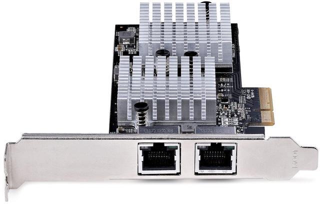 Alt view image 3 of 7 - StarTech.com 2-Port 10Gbps PCIe Network Adapter Card, Network Card for PC/Server, PCIe Ethernet Card w/Jumbo Frame, NIC/LAN Interface Card
