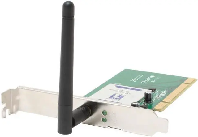 Alt view image 2 of 6 - LevelOne WNC-0300 108 Mbps Wireless Card IEEE 802.11b/g 32bit PCI2.2 Up to 108Mbps Wireless Data Rates