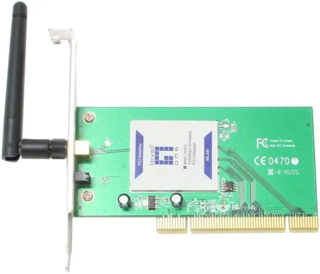 Alt view image 3 of 6 - LevelOne WNC-0300 108 Mbps Wireless Card IEEE 802.11b/g 32bit PCI2.2 Up to 108Mbps Wireless Data Rates