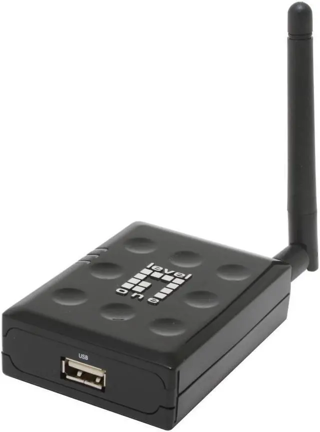 Alt view image 2 of 5 - LevelOne WPS-9122 11g Wireless Mini Printer Server with One USB 2.0 Port 802.11b / g, RJ45 1 x USB 2.0 Type A Port