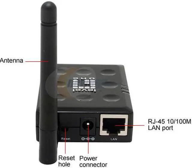 Alt view image 3 of 5 - LevelOne WPS-9122 11g Wireless Mini Printer Server with One USB 2.0 Port 802.11b / g, RJ45 1 x USB 2.0 Type A Port