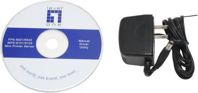 Alt view image 4 of 5 - LevelOne WPS-9122 11g Wireless Mini Printer Server with One USB 2.0 Port 802.11b / g, RJ45 1 x USB 2.0 Type A Port