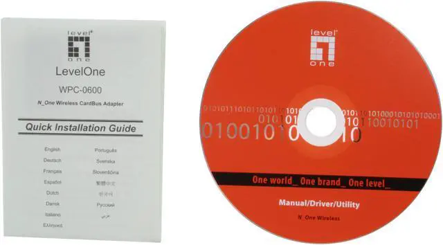 Alt view image 4 of 5 - LevelOne WPC-0600 Wireless CardBus Adapter IEEE 802.11b/g, IEEE 802.11n Draft 32-bit Cardbus Up to 300Mbps Wireless Data Rates