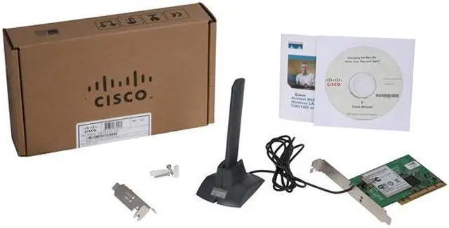 Alt view image 9 of 9 - CISCO AIR-PI21AG-A-K9 Wireless Adapter IEEE 802.11a/b/g PCI Up to 54Mbps Wireless Data Rates
