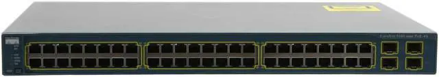 Alt view image 2 of 12 - CISCO CATALYST 3560 WS-C3560-48PS-S PoE Managed Ethernet Switch